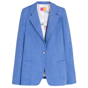 Vilagallo Light Blue Herringbone Jacket